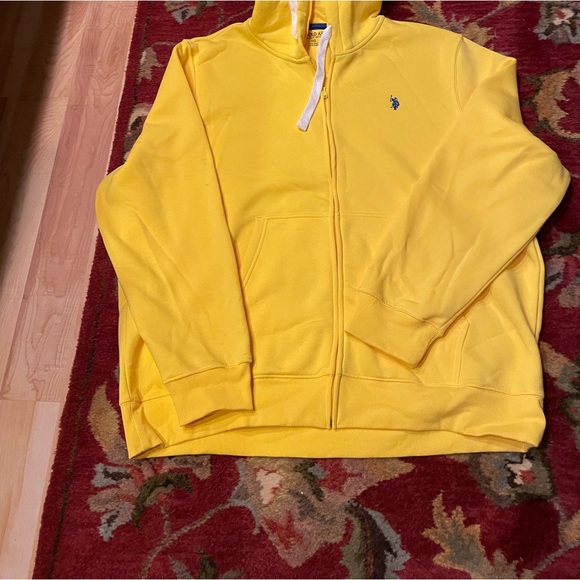 U.S. Polo Assn. Jackets & Blazers - U.S. Polo Assn. Yellow hoodie sweatshirt